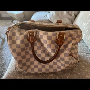 Louis Vuitton Daimer azur Speedy 30.